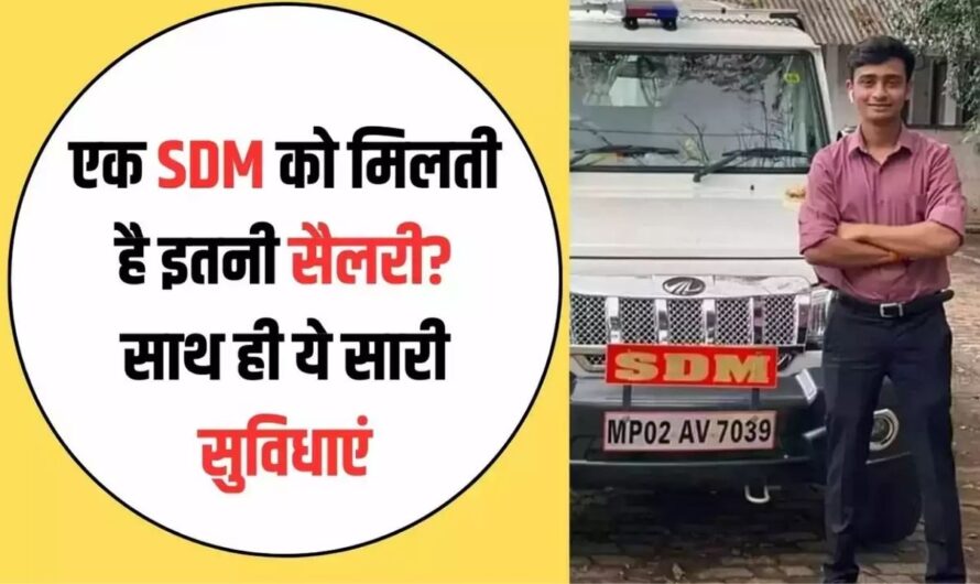 SDM Post And Salary: एक SDM को कितनी मिलती है सैलरी? साथ ही सरकार देती है ये सुविधाएं​​​​​​​