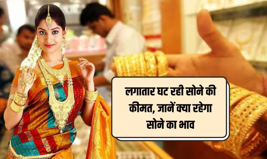 Gold Price Today: लगातार घट रही सोने की कीमत, जानें क्या रहेगा सोने का भाव