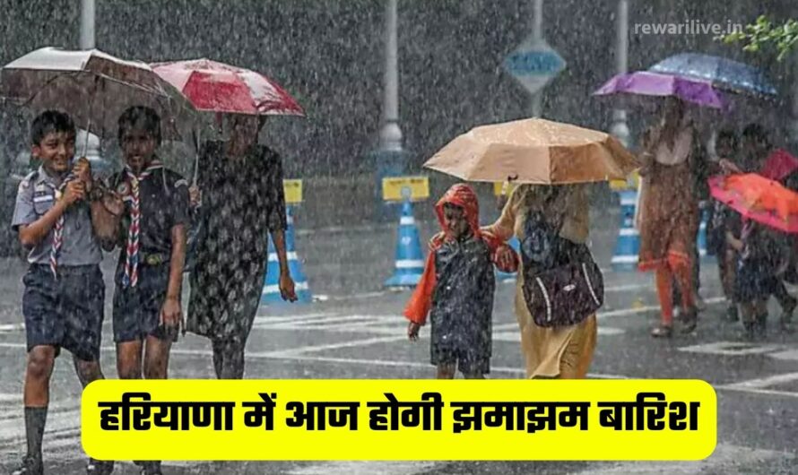 हरियाणा में आज होगी झमाझम बारिश, मौसम विभाग ने अलर्ट किया जारी