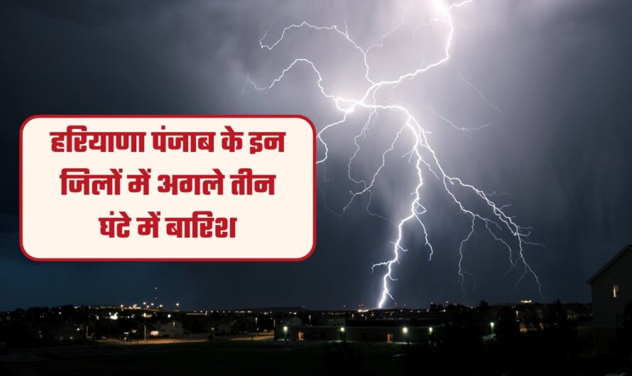 हरियाणा पंजाब के इन जिलों में अगले तीन घंटे में बारिश, देखें मौसम पुर्वानुमान