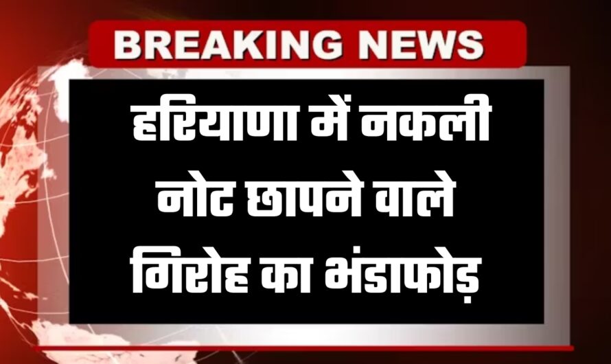 Haryana News: हरियाणा में नकली नोट छापने वाले गिरोह का भंडाफोड़, 12.75 लाख की नकली करेंसी के साथ 6 आरोपी गिरफ्तार