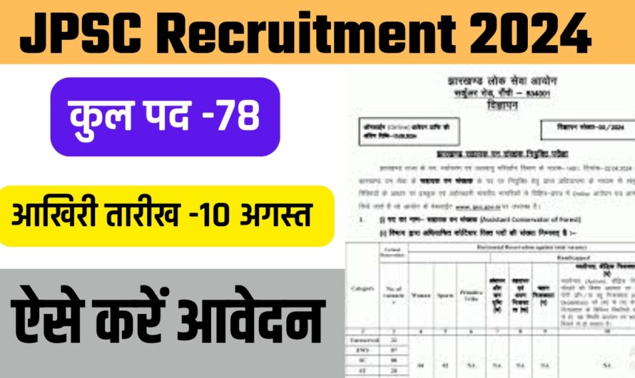 JPSC Recruitment 2024: सरकारी नौकरी चाहिए तो यहां निकली है भर्ती, आज ही करें अप्लाई, ये रही वैकेंसी से जुड़ी सभी डिटेल्स