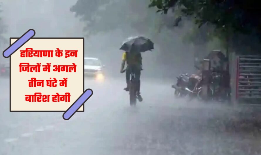 Haryana Weather Alert: हरियाणा के अंबाला पंचकूला समेत कई जिलों में अगले तीन घंटे में बारिश होगी, देखें मौसम पुर्वानुमान