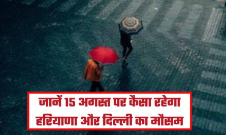 Know how the weather of Haryana and Delhi will be on 15th August