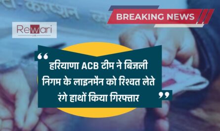 हरियाणा ACB टीम का बड़ा एक्शन, बिजली निगम के लाइनमैन को रिश्वत लेते रंगे हाथों किया गिरफ्तार