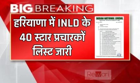 हरियाणा में INLD के 40 स्टार प्रचारकों लिस्ट जारी, ओपी चौटाला करेंगे प्रचार