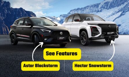 MG Hector Snowstorm And MG Astor Blackstorm