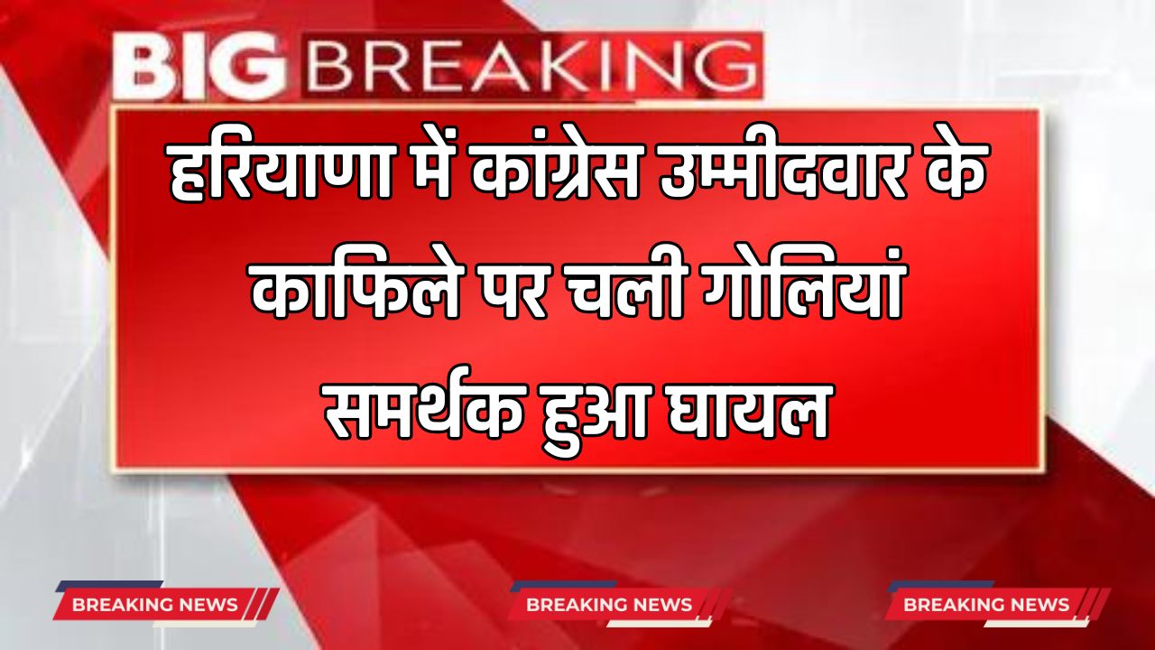 Haryana: हरियाणा में कांग्रेस उम्मीदवार के काफिले पर चली गोलियां, समर्थक हुआ घायल