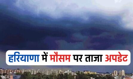 Haryana Weather : हरियाणा में इस दिन तक मौसम में रहेगा बदलाव, जाने ताजा अपडेट 