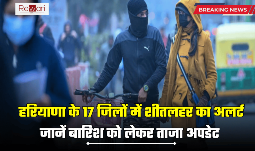 Haryana Weather Forecast: हरियाणा में 15 दिसंबर तक 17 जिलों में शीतलहर का अलर्ट, जानें बारिश को लेकर ताजा अपडेट